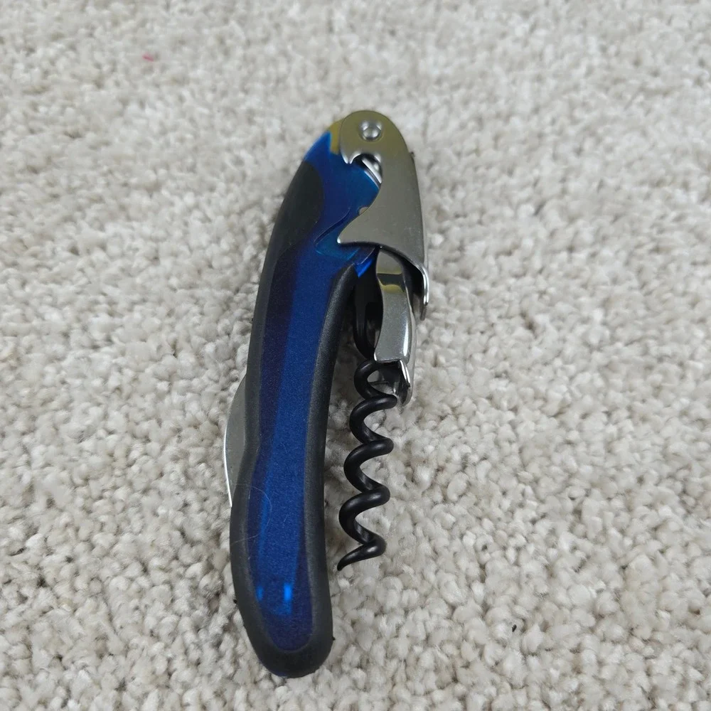 Meinhard Waiter's Corkscrew Blue Double-Hinged‎ Wine bottle Opener Foil Cutter